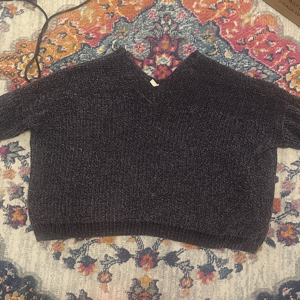 Women's Elan Black V-Neck Sweater